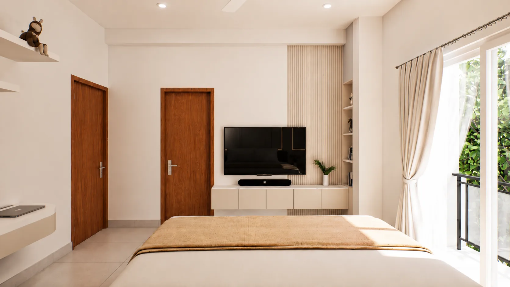 BV Residence — skylight-lit stairwell, Kodambakkam, Chennai