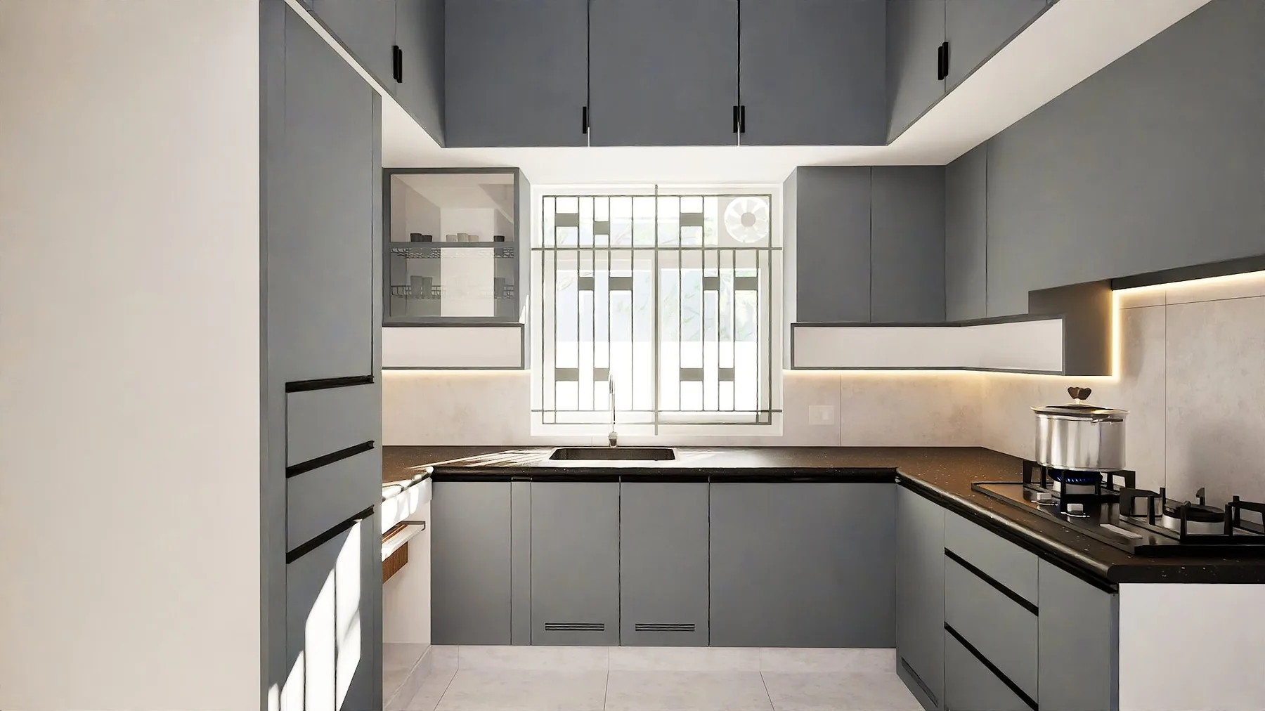 DS Residence — modular kitchen, Kannivakkam, Chennai