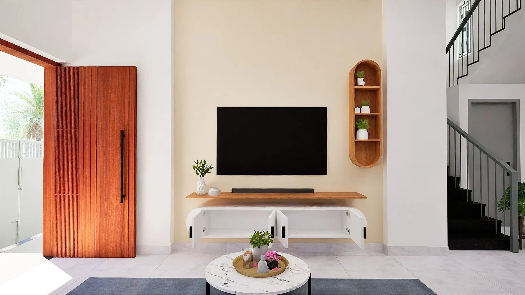DS Residence — living room, Kannivakkam, Chennai
