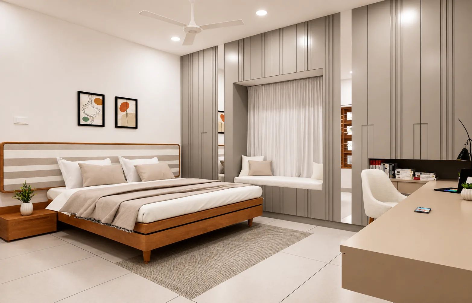 GJ Residence — bedroom, Maraimalainagar, Chennai