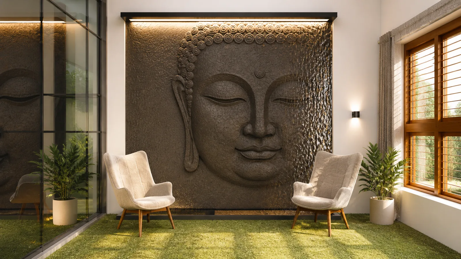 GJ Residence — internal courtyard, Maraimalainagar, Chennai