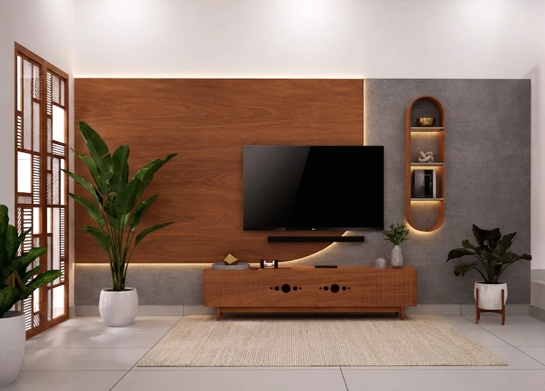 GJ Residence — living room, Maraimalainagar, Chennai