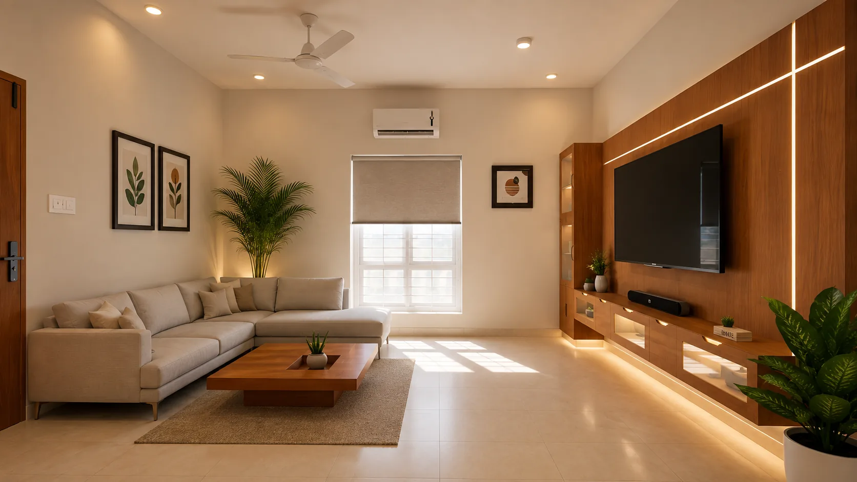 GR Residence — living room, Mahalakshmi Nagar, Chennai
