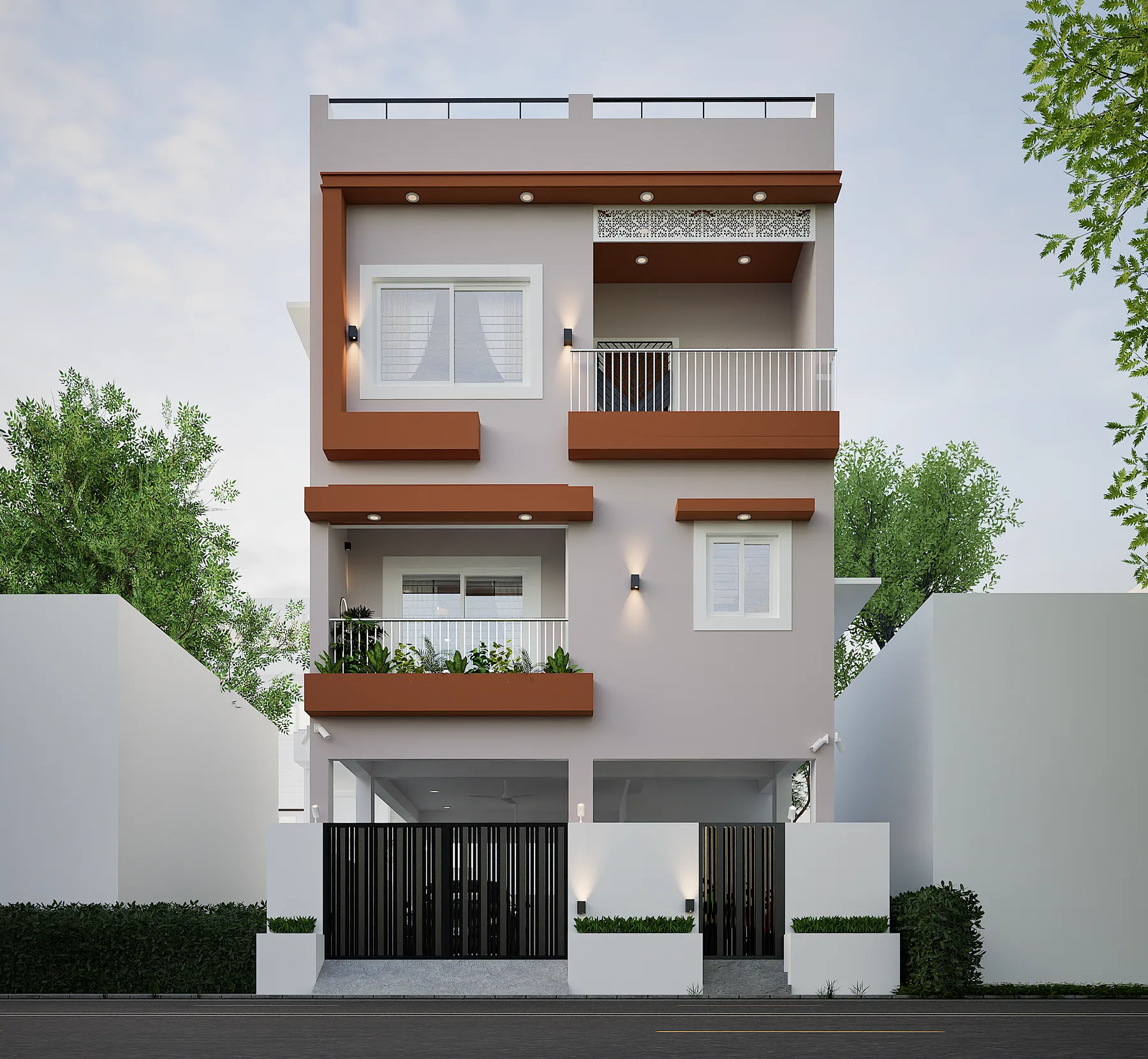 HR Residence — design stage 3 BHK home in Aadanur, Chennai