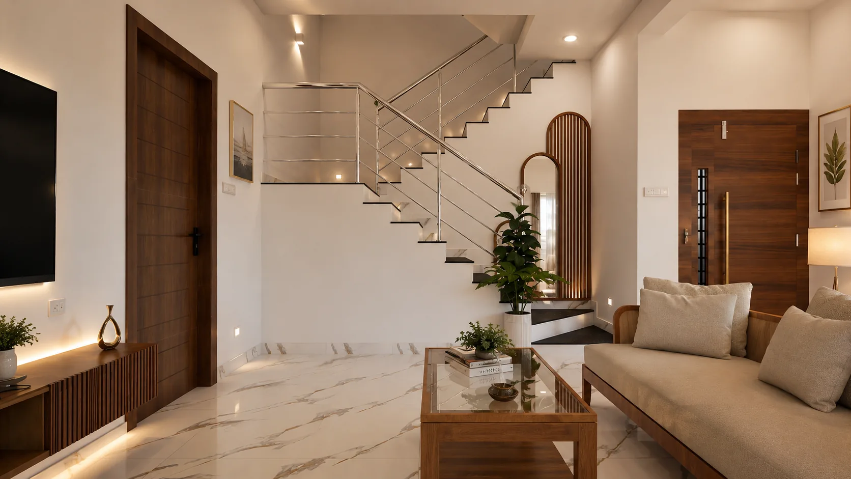 HR Residence — living and dining area, Aadanur, Chennai