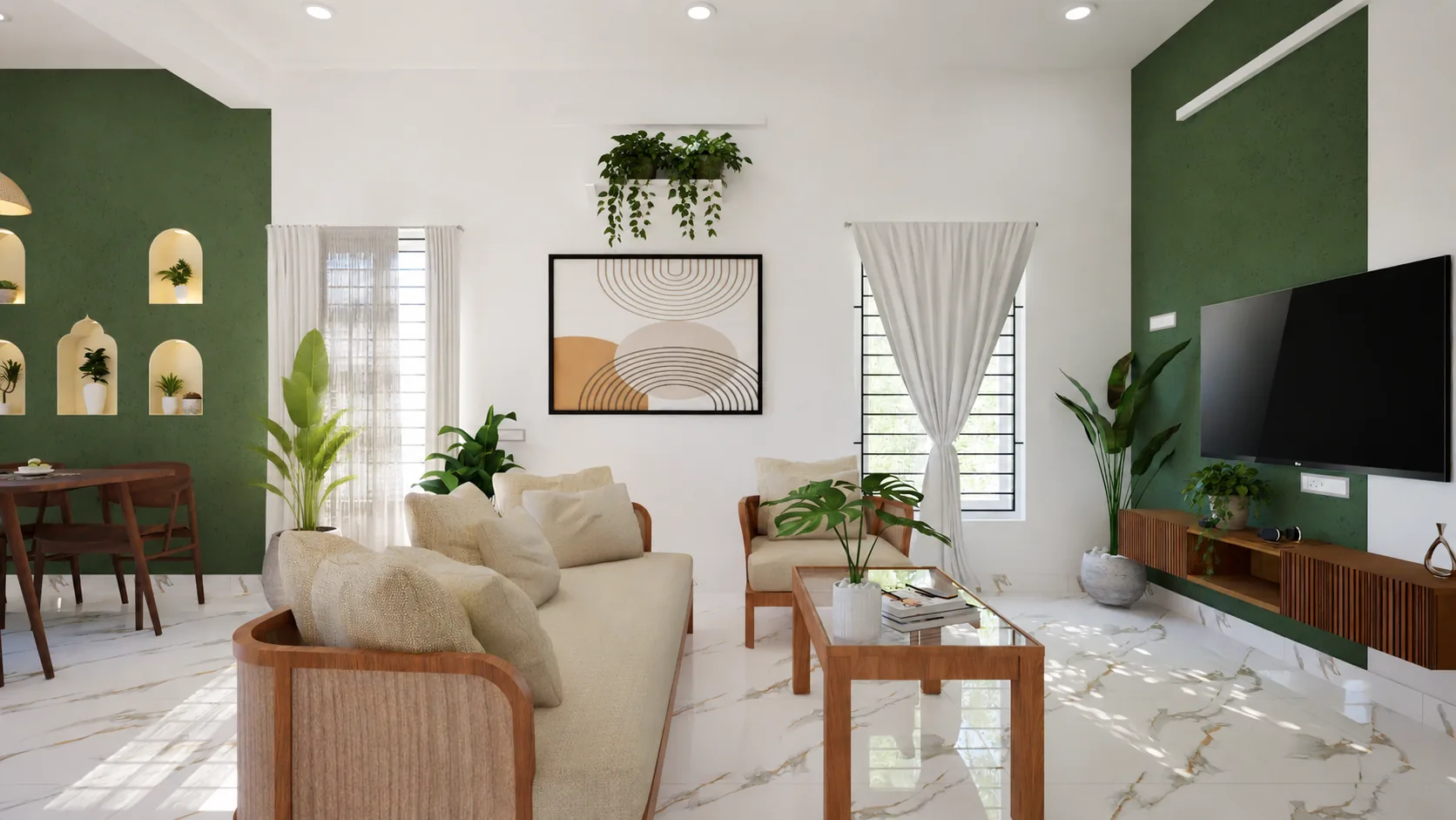 HR Residence — staircase landing, Aadanur, Chennai