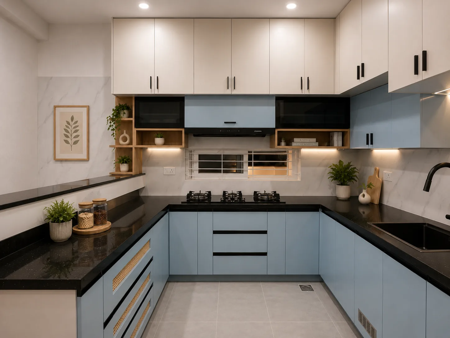 RA Residence — modular kitchen, Urapakkam, Chennai