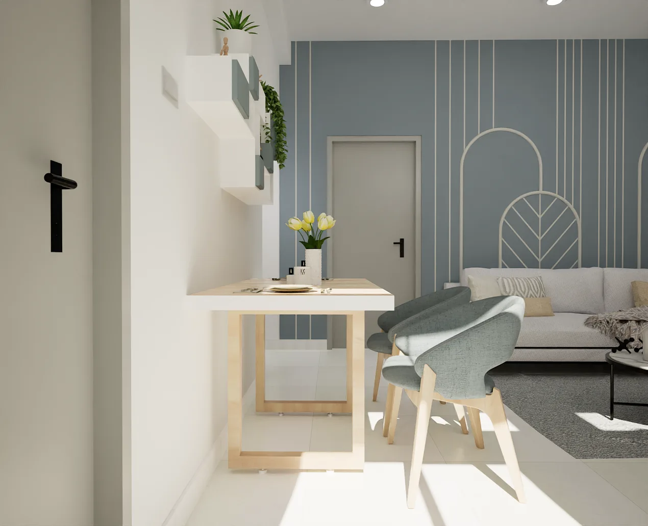 RD Residence — dining area, Madhavaram, Chennai