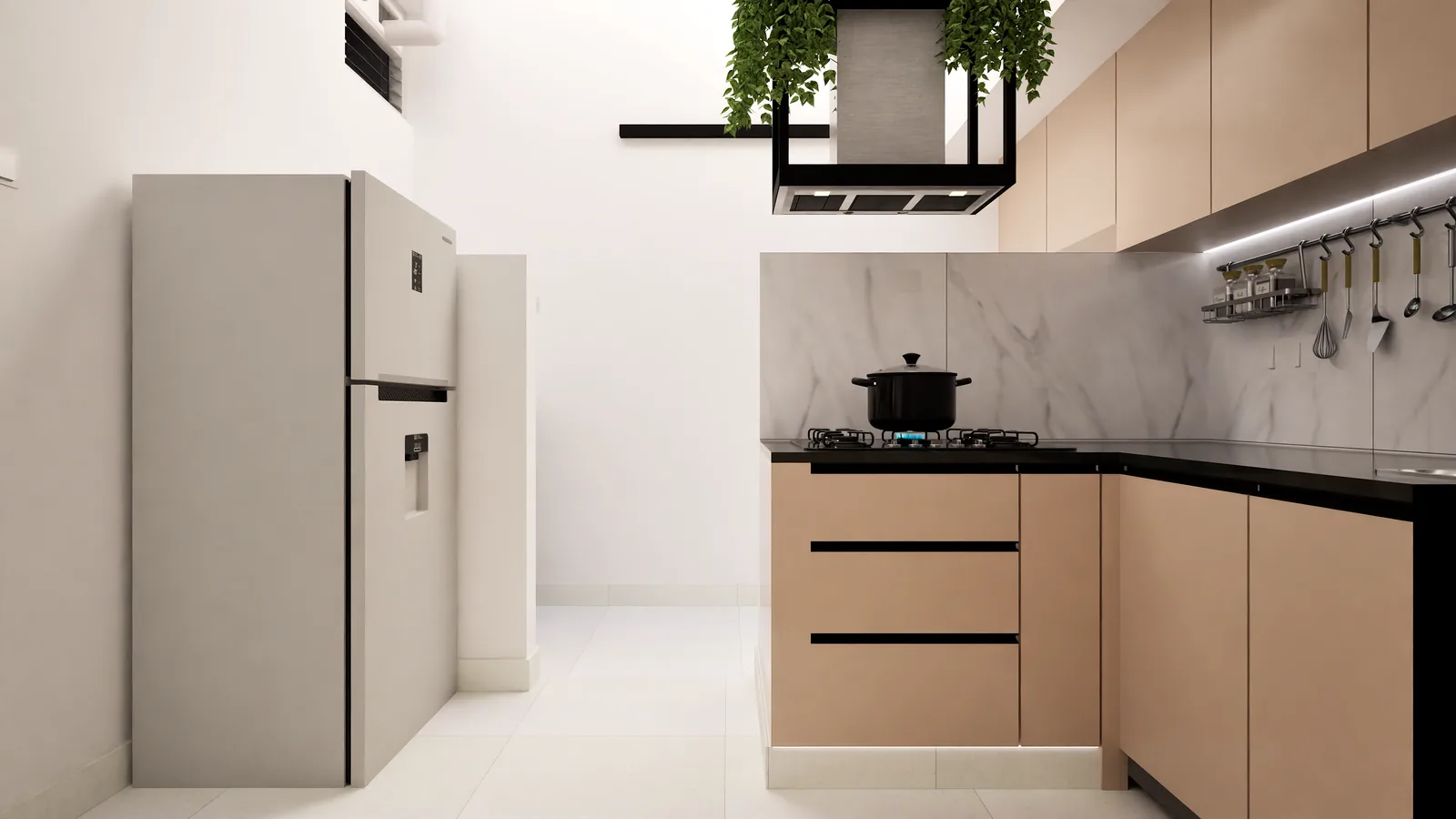 RD Residence — kitchen, Madhavaram, Chennai