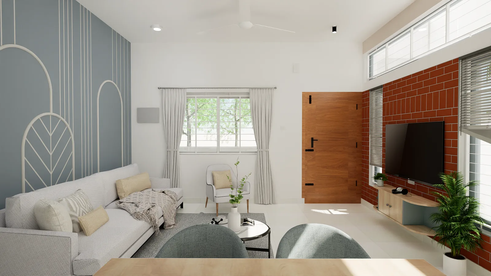 RD Residence — living room, Madhavaram, Chennai