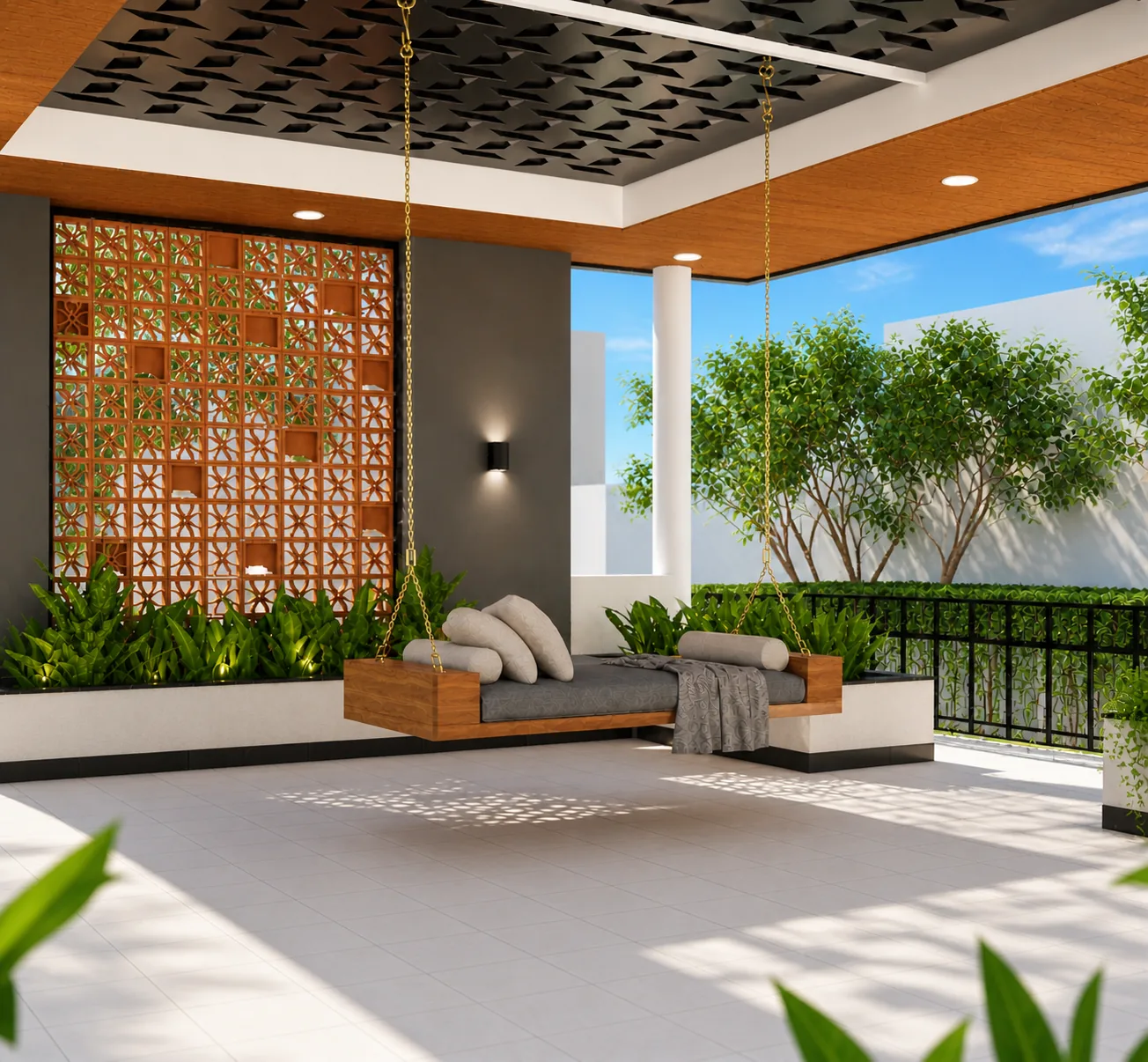 RR Residence — open terrace, Maraimalainagar, Chennai