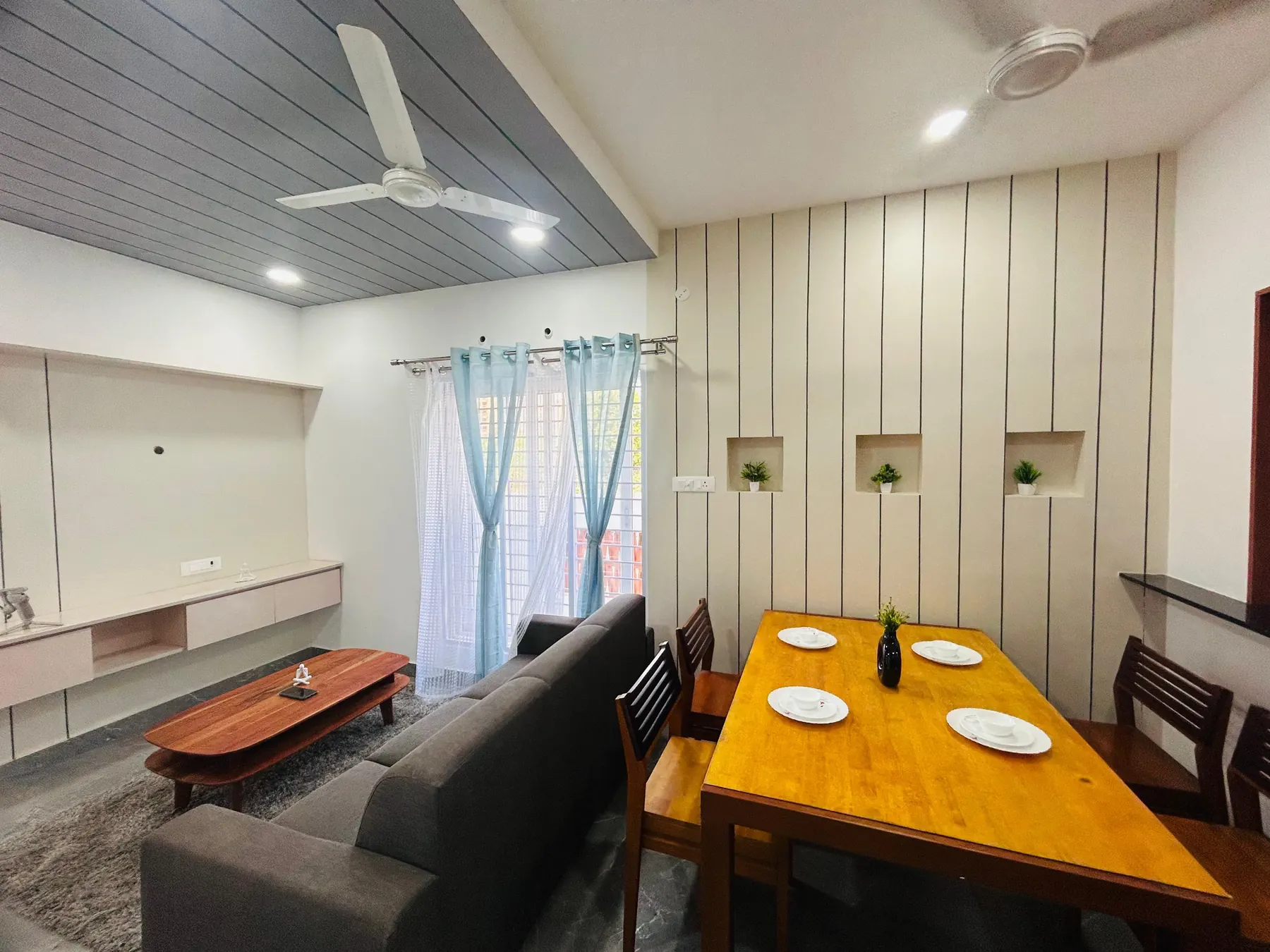 SK Residence — living room, Kayarambedu, Chennai