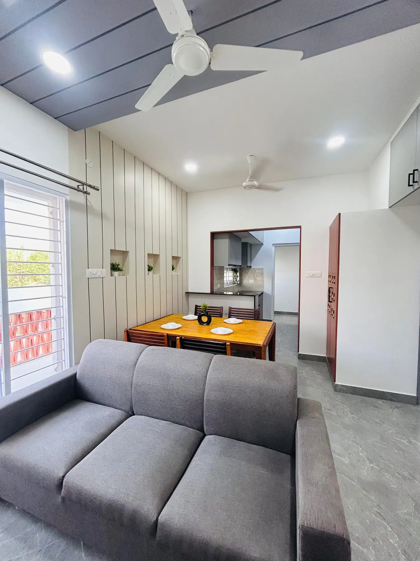 SK Residence — living room, Kayarambedu, Chennai