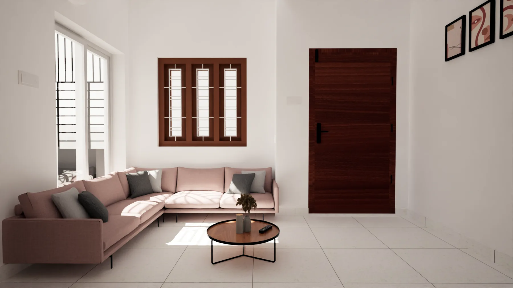 VN Residence — living room, Guduvanchery, Chennai